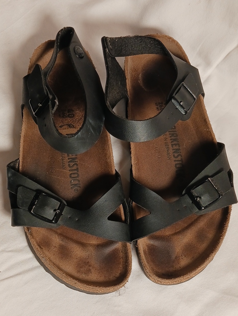 Birkenstock Black Strappy Buckle Sandals